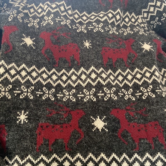 Shineflow Women's Reindeer Snowflake Midi Christmas Pullover Sweater Small EUC - Picture 5 of 13